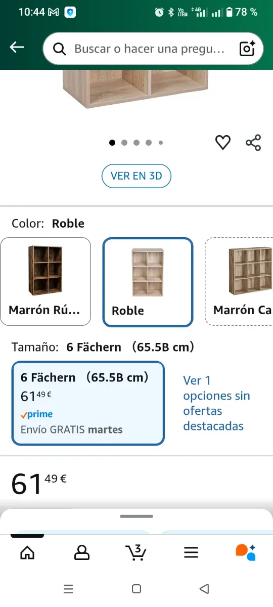 Librería Estantería Roble