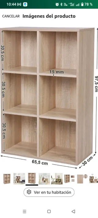 Librería Estantería Roble