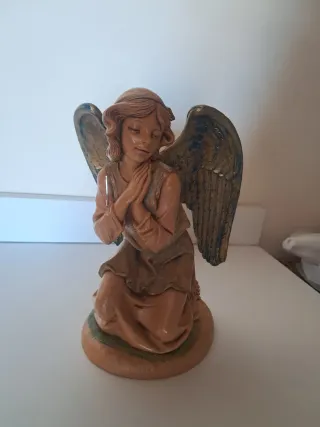 Angelo presepe in legno