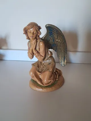 Angelo presepe in legno