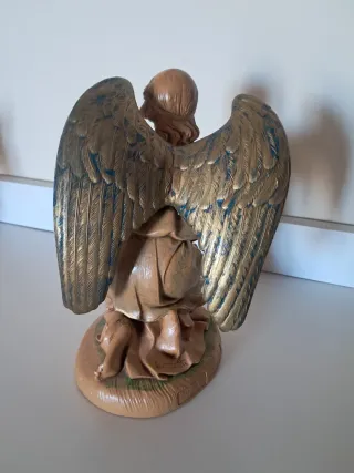 Angelo presepe in legno