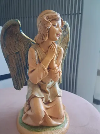 Angelo presepe in legno