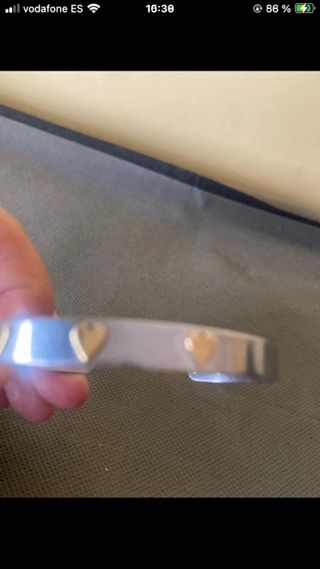 Conjunto pulsera y anillo corazones