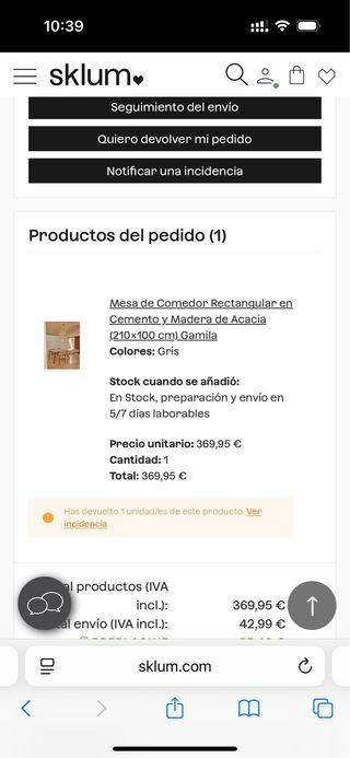 Mesa Comedor 210x100 rectangular Madera Sklum