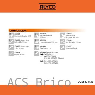 Caja Herramientas 60 Piezas Alyco 170781