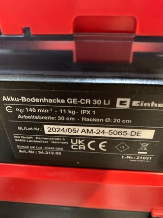 Aradora Batería Einhell GE-CR Li -Solo