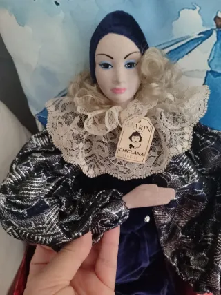 Muñeca porcelana antigua payaso
