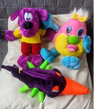 Peluches de colores