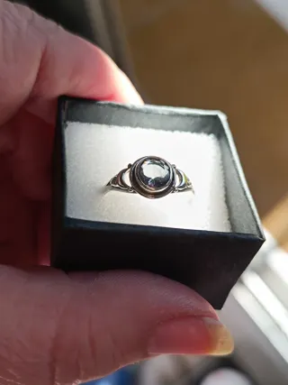 Anillo Plata Ley Cuarzo Místico