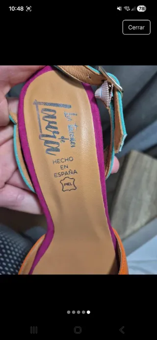 Tacones Laura Naranja y Rosa