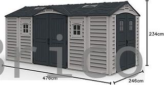 Caseta PVC Apex Pro Plus 246x476x234 cm - Duramax