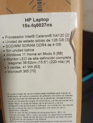 Ordenador HP Plata y Negro