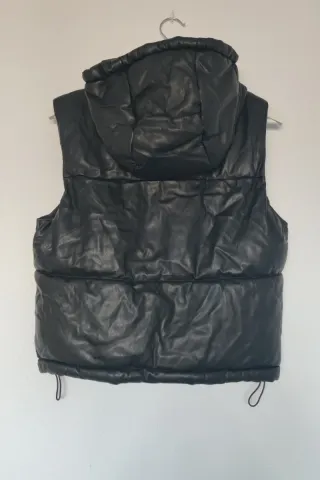 Chaleco acolchado mujer sintético negro S