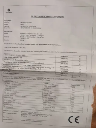 Patinete Eléctrico Xiaomi M365 Blanco+ recambios