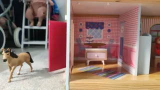 Casita de muñecas con accesorios