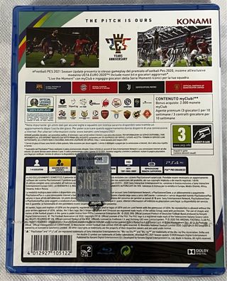 PES 2021 PS4 Nuovo Sigillato Copertina Italia