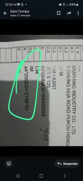 Vendo o cambio por moto de 50cc