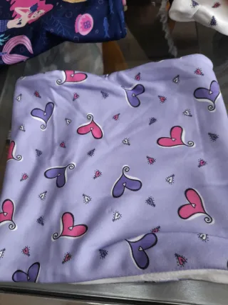 Scaldacollo Lilla con cuori