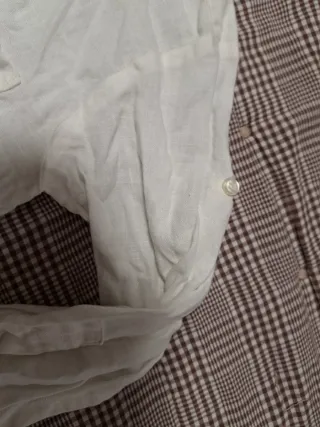 Camisa blanca manga larga marca dulces