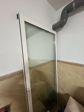 2 Puertas Balconera Correderas Blancas