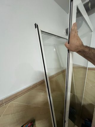 2 Puertas Balconera Correderas Blancas