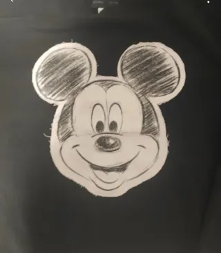 Sudadera Mickey Mouse Talla S Negra