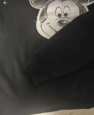 Sudadera Mickey Mouse Talla S Negra