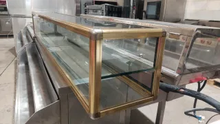 Vitrina expositora neutra doble