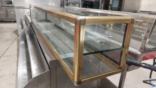 Vitrina expositora neutra doble