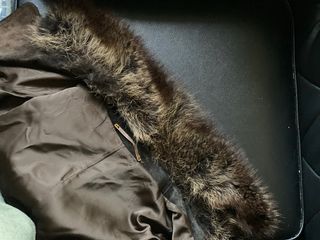 Chaquetón vintage ante y pelo Lobo