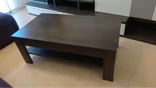 Mesa de centro elevable madera y metal