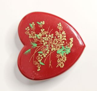 Collana vintage in corallo Bambù rosso e oro 14k