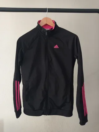 Sudadera Adidas Negra y Rosa