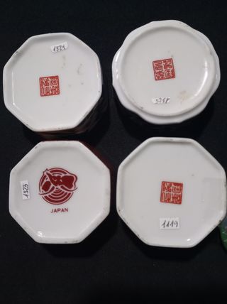 Lote 4 cajitas porcelana japonesa