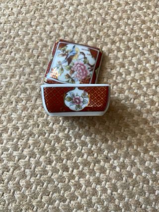 Caixa de porcelana Oriental Garden- Japão