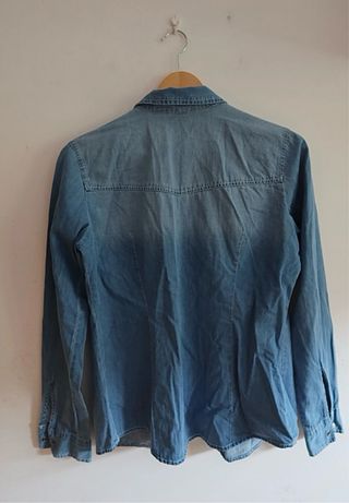Camisa vaquera fina azul