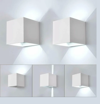 2 Lampade Applique da Parete Faro Faretto con LED