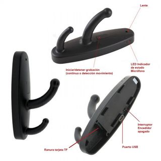 Perchero Camara Espia HD