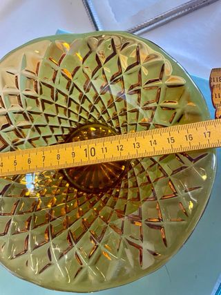 Ciotolina vetro ambrato anni '60