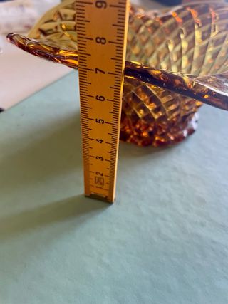 Ciotolina vetro ambrato anni '60