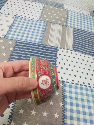 Cuenco porcelana oriental multicolor