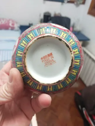 Cuenco porcelana oriental multicolor