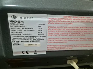 Microondas Home plateado