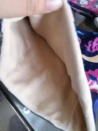 Scaldacollo blu con disegno Sirenetta