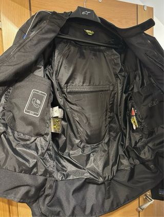 Chaqueta Moto Negra y Azul