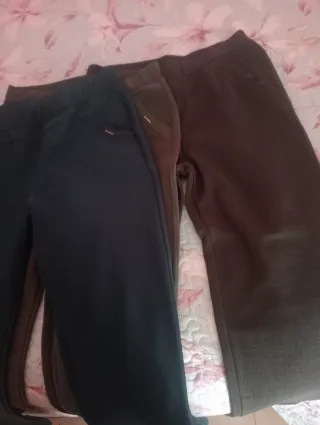 Lote 3 pantalones mujer verde oliva