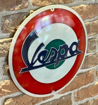 Placa Metálica Vespa Vintage