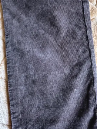 Pantalones de pana fina marrones mujer