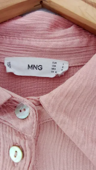 Blusa Rosa Manga Larga