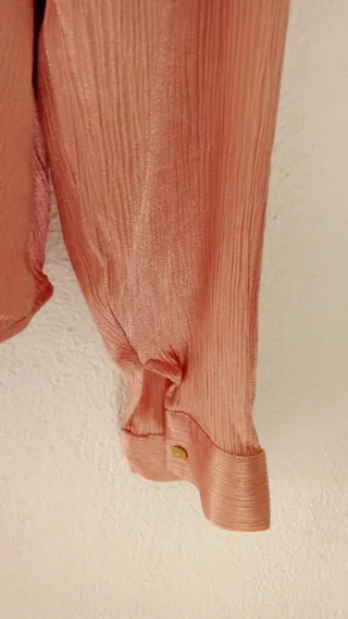 Blusa Rosa Manga Larga